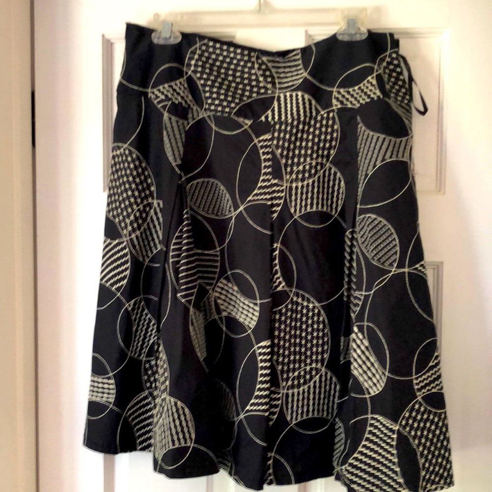 Black A line skirt 10